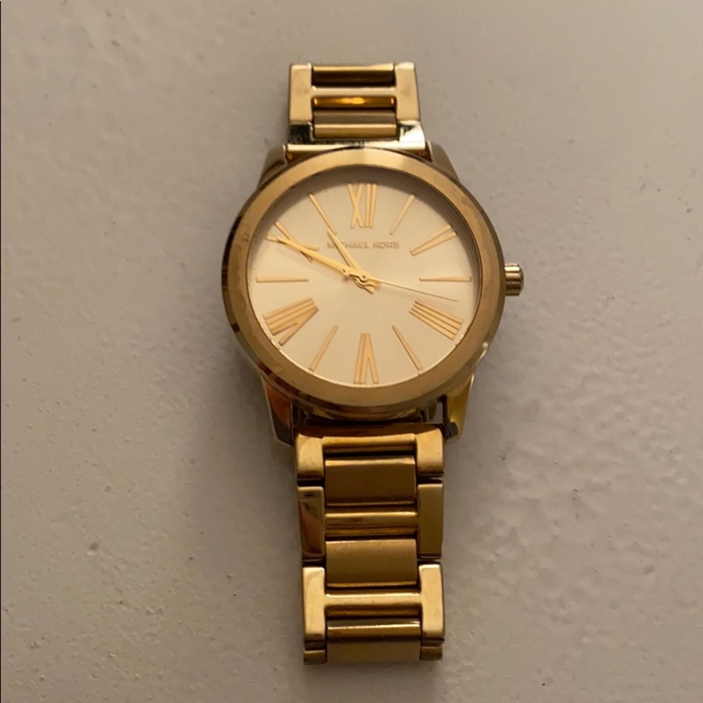 Gold MK Watch